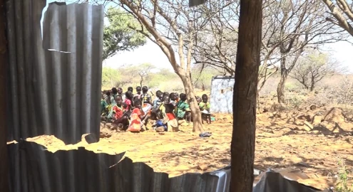 Forest Service and Baringo residents' dispute pushes students to learn under trees