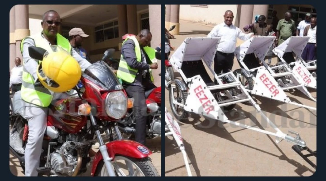'Primitive!' Outrage after Laikipia County unveils 'boda boda ambulances' to ferry expectant mothers