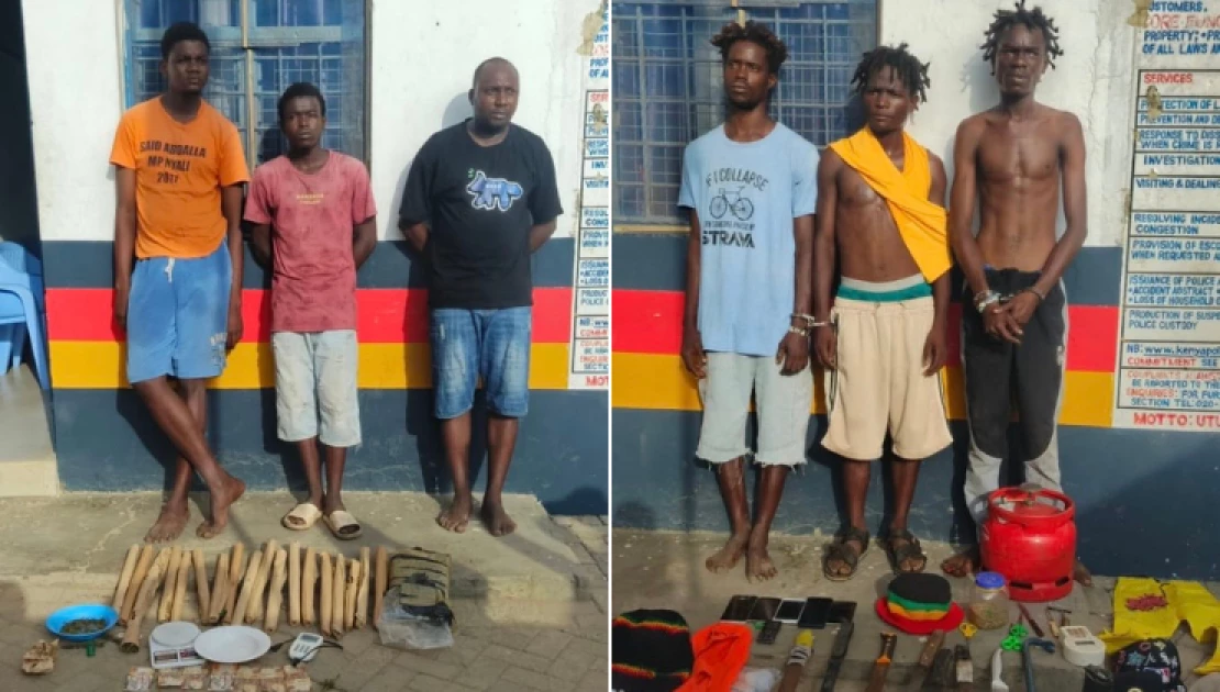 Six suspects arrested over violent robbery in Mtwapa