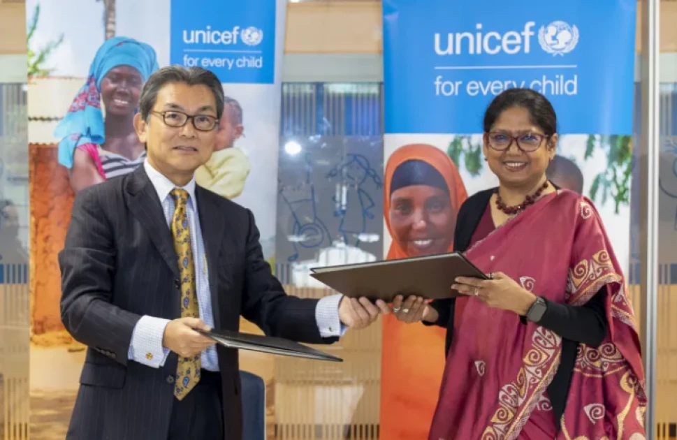 UNICEF partners with Japan gov't to improve water and sanitation services in Kenya