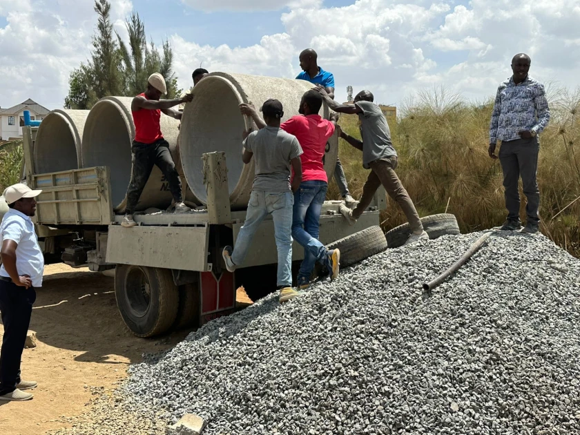 Relief for Juja residents as construction of Theta Bridge begins