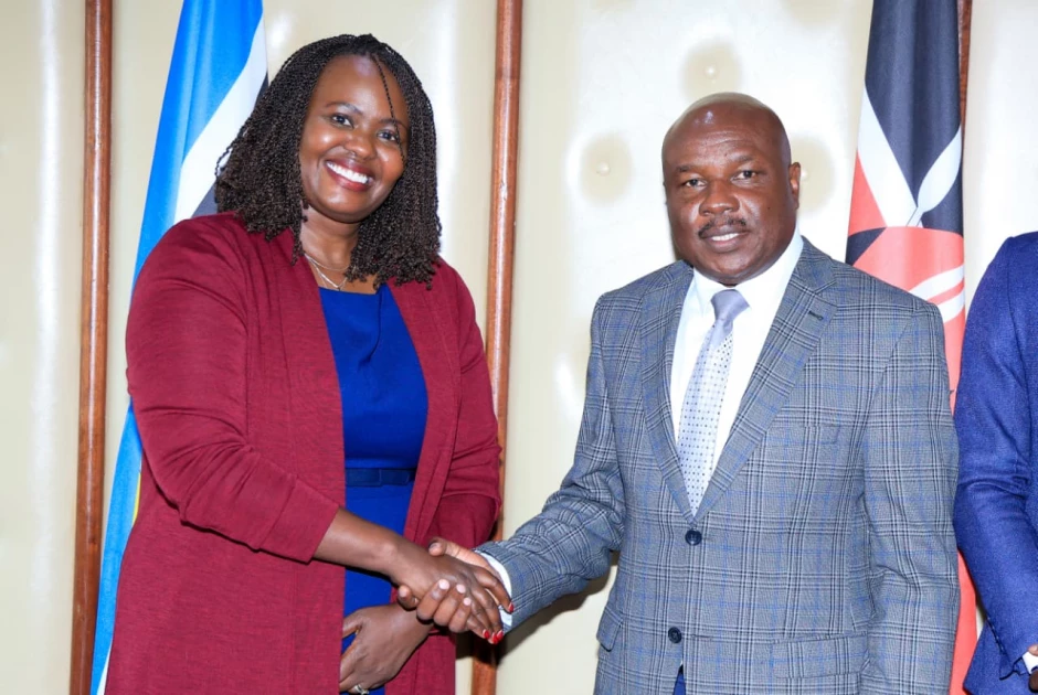 Labour PS Mwadime meets Swisscontact on TVET jobs agenda