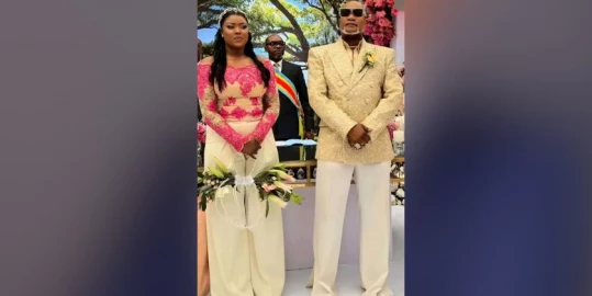 Congolese music star Koffi Olomide, weds partner Cindy Le Coeur after 18 years