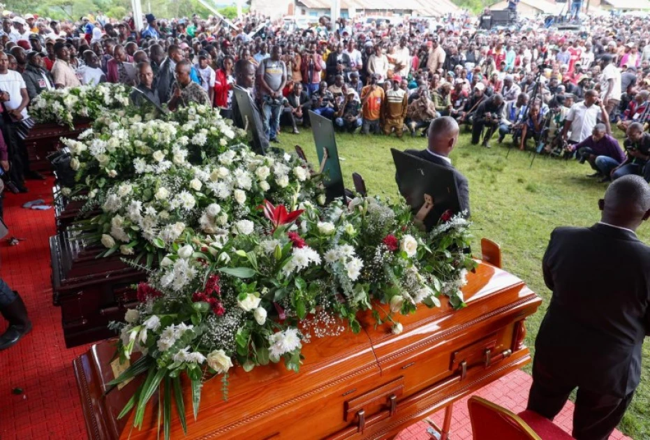 Leaders pay tribute to MP Johana Ng'eno, 4 others in emotional funeral service