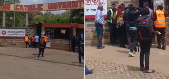 Catholic University suspends security guard after confrontation with student