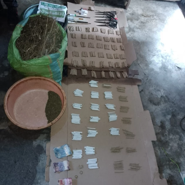 NACADA arrests two suspects in possession of over 600 rolls of bhang in Embakasi