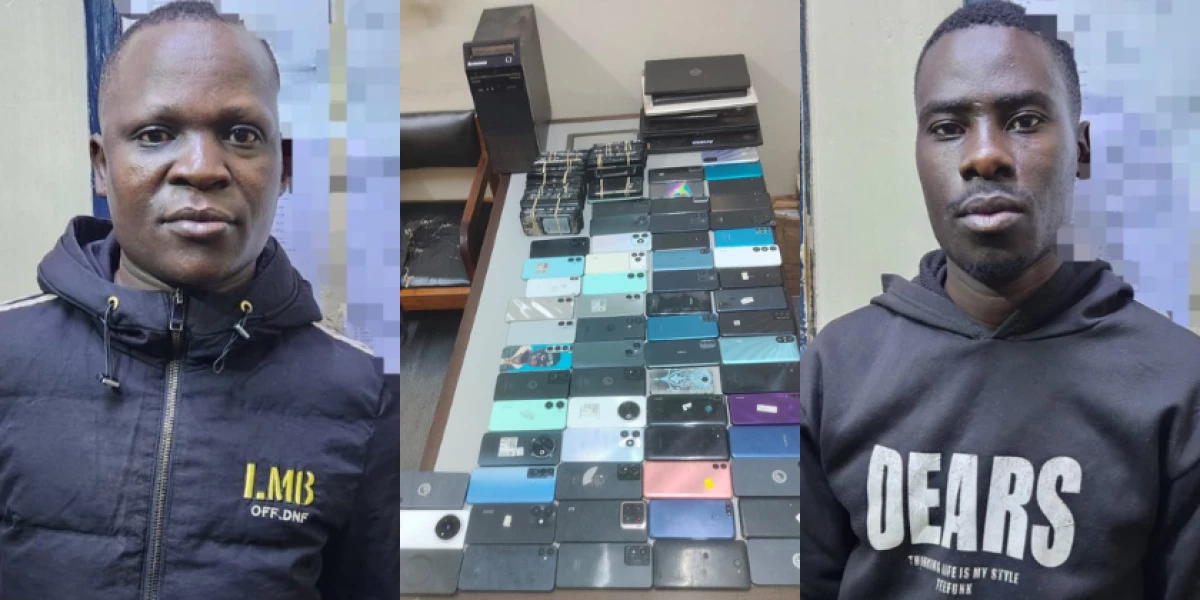 Two suspects arrested in Runda as detectives crack down on mobile phone theft syndicate