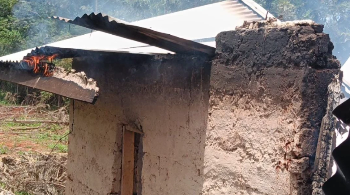 Residents set suspect's home on fire over teacher’s death