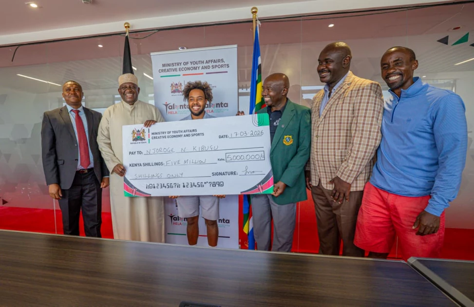 Government rewards golfer Kibugu after a stellar show at MKO