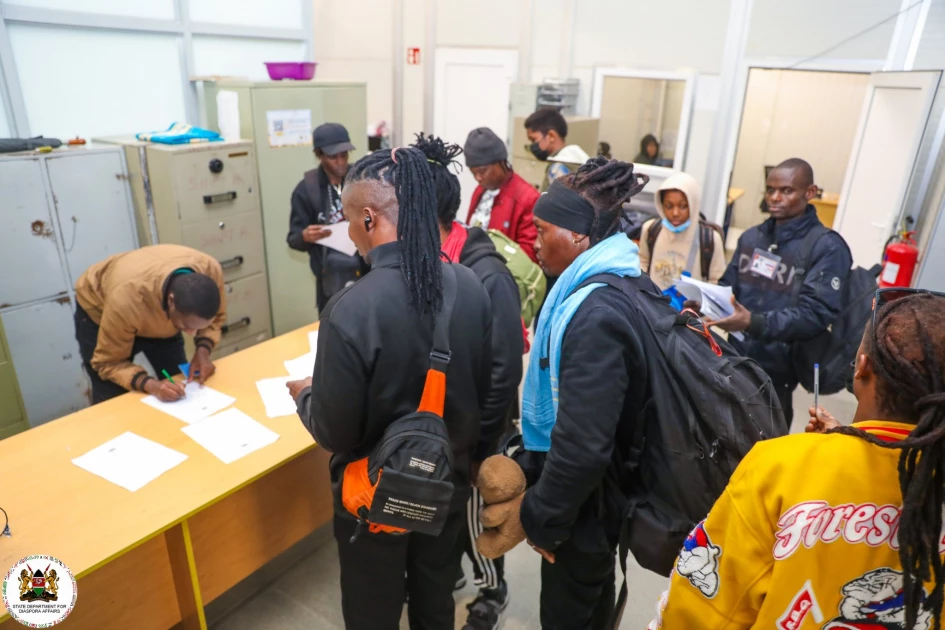 Fifteen Kenyans evacuated from Iran arrive at JKIA