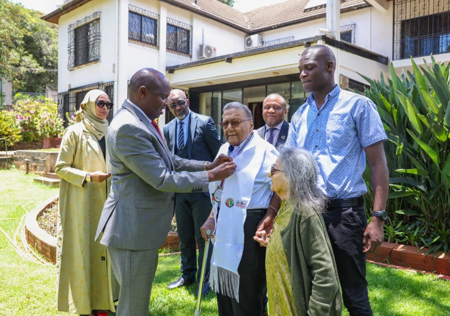 Manu Chandaria receives National Heroes Award for philanthropy, healthcare support