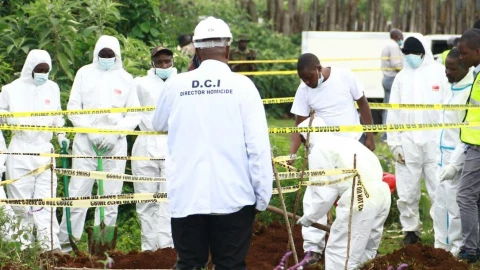 Nyamira governor distances county from 20 of 33 bodies exhumed in Kericho