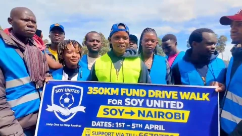 ‎Soy United fan walks 350km to Nairobi to raise funds, fight match fixing
