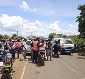 Boda boda riders block speeding muguka vehicles in Mwea, threaten to enforce own ‘traffic rules’