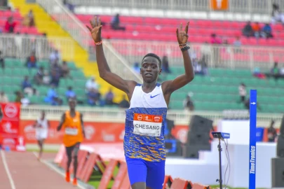 Rising star Kevin Chesang storms to 10,000m victory at Kip Keino Classic