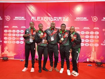 Kenya’s female cadets shine on Day 1 of African Wrestling Championships