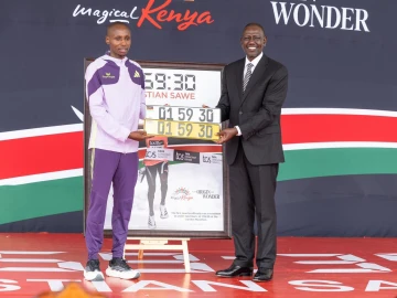 President Ruto awards record-breaker Sabastian Sawe Ksh.8M, custom number plates