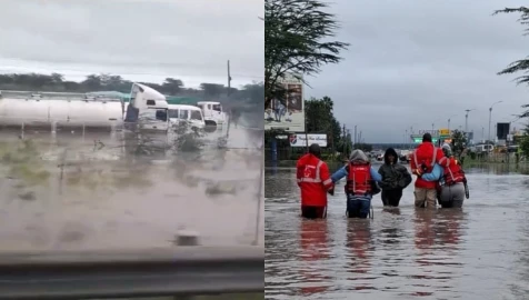 Flooding disrupts traffic on Mombasa Road, motorists urged to seek alternative routes