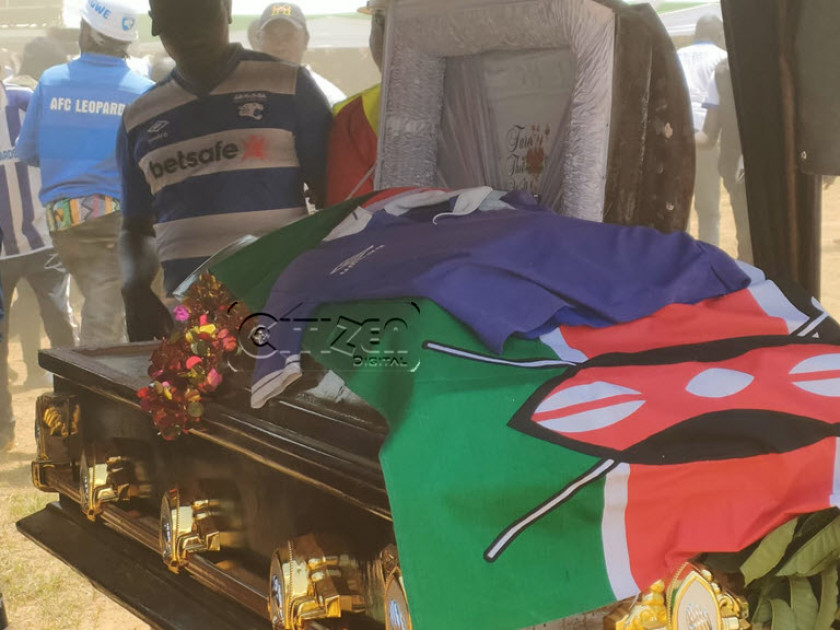 Burial ceremony of ardent football fan Isaac Juma underway in Mumias Burial ceremony of ardent football fan Isaac Juma underway in Mumias