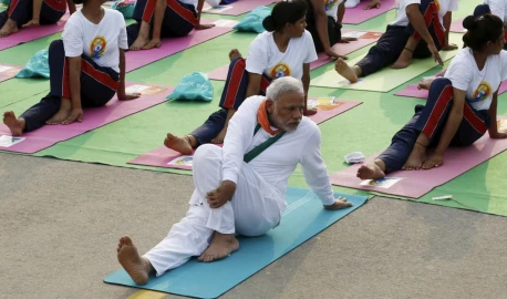 Free yoga as Indian High Commission marks International Day of Yoga