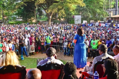 Gov't officials on a UDA popularization mission in Ol Kalou ahead of by-elections