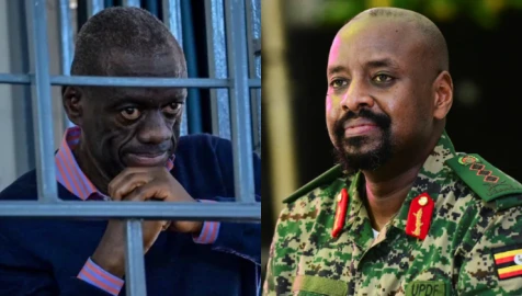 Besigye sues Museveni's son Muhoozi for threatening to hang him on Heroes' Day
