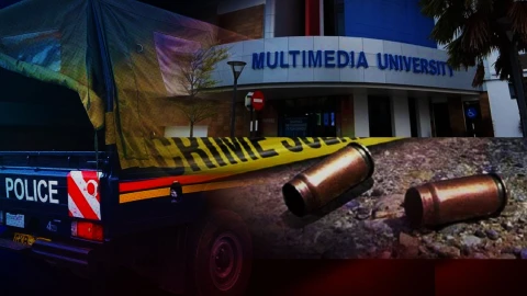 CCTV footage shows police officers firing at Multimedia University students during protest
