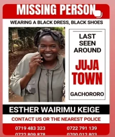 Missing Person Alert: Family appeals for help in finding Esther Wairimu Keige