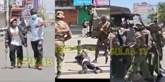 Outrage as police violently arrest person with disability in Nakuru, accuse him of incitement to violence
