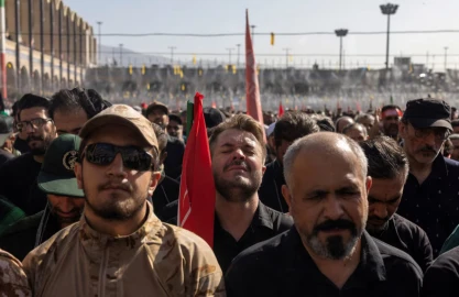 Three sons of Iran's slain leader Khamenei appear at funeral, not his successor