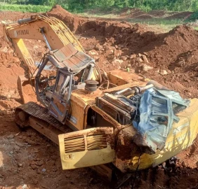 Tragedy as excavator operator killed after machine overturns at quarry