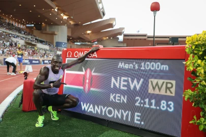 Wanyonyi sets new world best in men's 1,000m