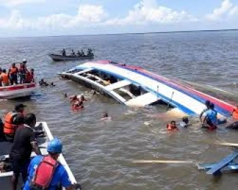Ferry capsizes off Guyana, 66 people missing