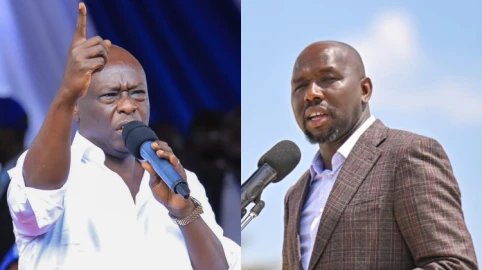 ‘Kama wewe ni mwanaume niweke kwa cell!’ Gachagua dares Murkomen to arrest him over Mungiki claims