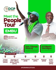 WATCH LIVE: Rigathi Gachagua in Embu for 'Meet the People' tour