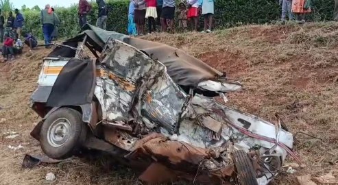 8 dead as parcel truck rams Tuk-Tuk in Kirinyaga
