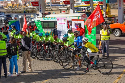 13 Starehe boys cyclists set off for final leg of Bikeathon to Mombasa