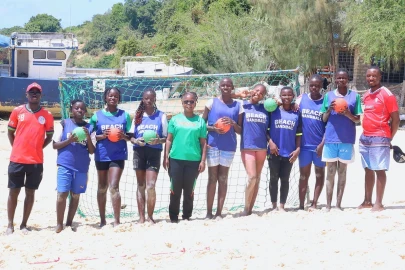 Young Beach Handball champions mark International Youth Day