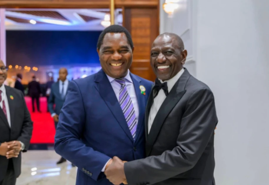 President Ruto congratulates Zambia's Hichilema on re-election