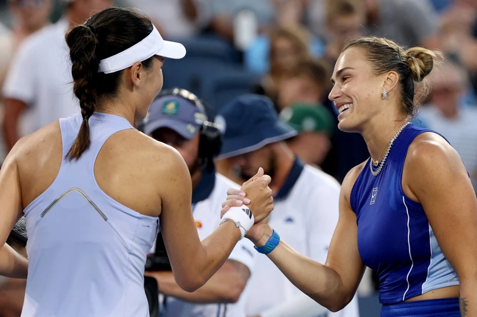 No.1 Sabalenka slams Wang to advance at Cincinnati