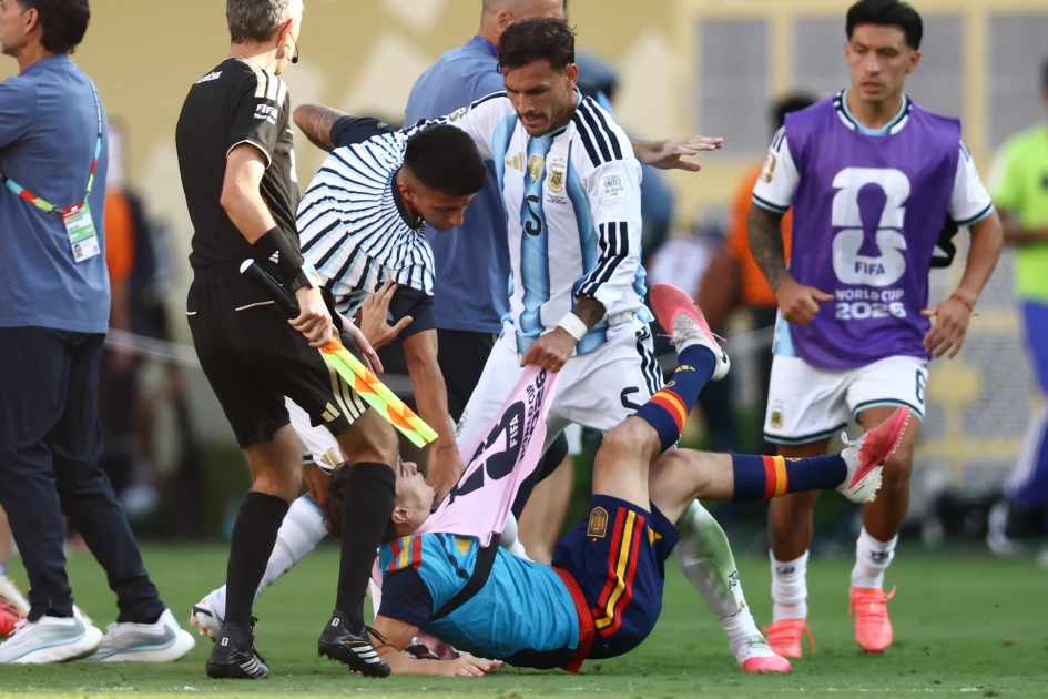 Argentina's Paredes suspended for 10 games for World Cup fight