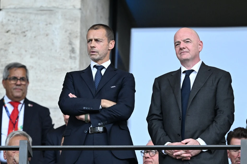 UEFA's Ceferin tells Infantino to go, but 'not interested' in replacing him