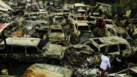 More than 50 high-end cars destroyed in Kilimani garage fire