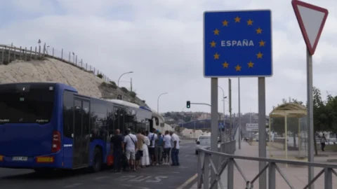 Migrant child stows away to Spain under football bus