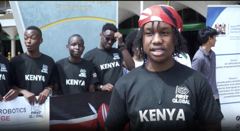 Team Kenya Robotics flagged off for 2026 FIRST Global Challenge in South Korea