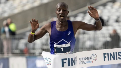 Ng’eno battles strong winds to win Perth Marathon