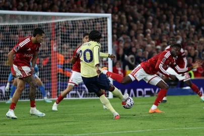 Madueke strikes late as below-par Arsenal sink Forest