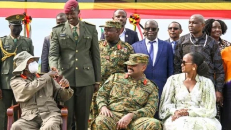 Museveni’s grandson Ruhamya Kainerugaba commissioned into Ugandan Army