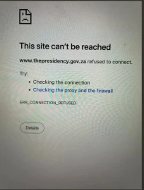 South African Presidency website taken offline as global cybersecurity threats persist