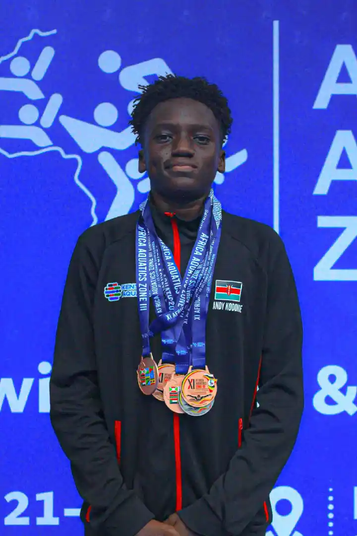 Kodonde bags six medals at Africa Aquatics Zone 3 Championships